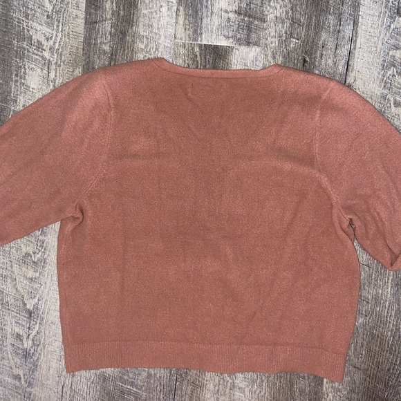 Abercrombie and Fitch Soft A&F Collection Cardigan in Burnt Orange - Picture 3 of 5